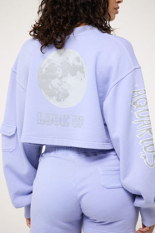 Cropped Pullover in Aquarius Back Bone Society.