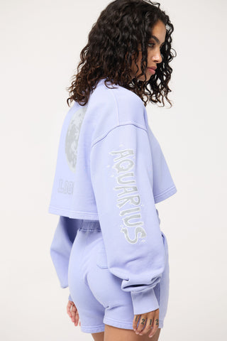 Cropped Pullover in Aquarius Back Bone Society.