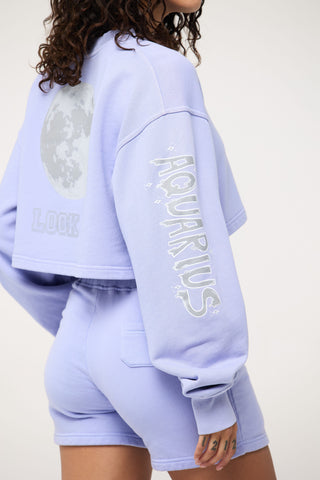 Cropped Pullover in Aquarius Back Bone Society.