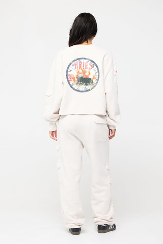 Cargo Sweatpants in Aries Back Bone Society.