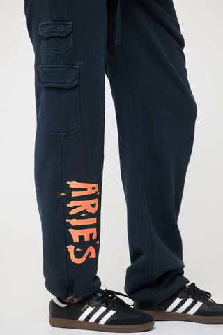 Cargo Sweatpants in Aries Back Bone Society.