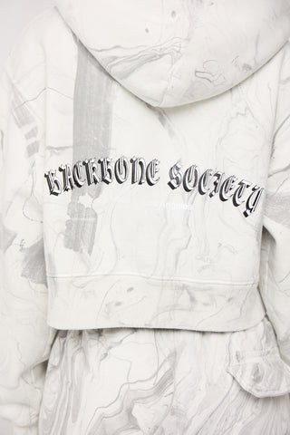 Marble Streetwear Zip Up Hoodie