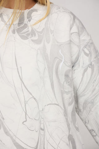 Marble Streetwear Crewneck Pullover