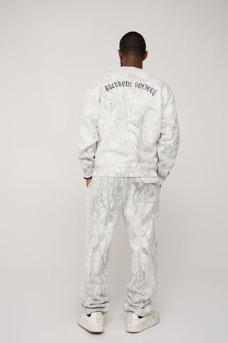 Marble Streetwear Crewneck Pullover