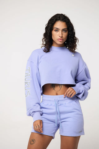 Cropped Pullover in Taurus Back Bone Society.