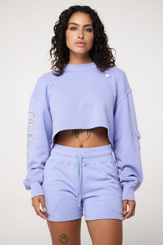 Cropped Pullover in Taurus Back Bone Society.