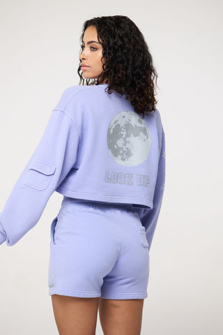 Cropped Pullover in Taurus Back Bone Society.