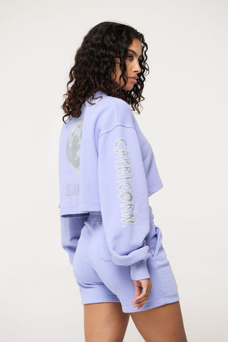 Cropped Pullover in Capricorn Back Bone Society.