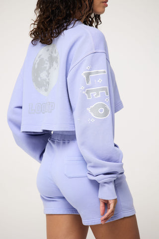 Cropped Pullover in Leo Back Bone Society.