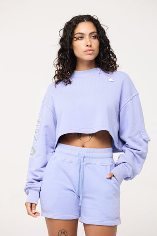 Cropped Pullover in Virgo Back Bone Society.