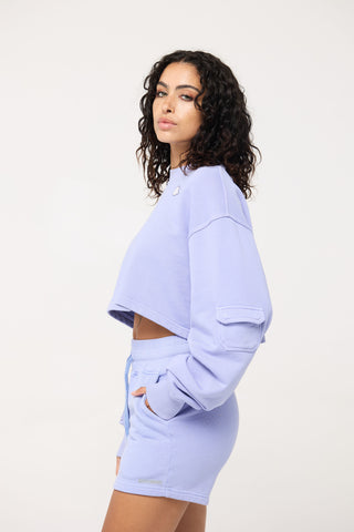 Cropped Pullover in Virgo Back Bone Society.