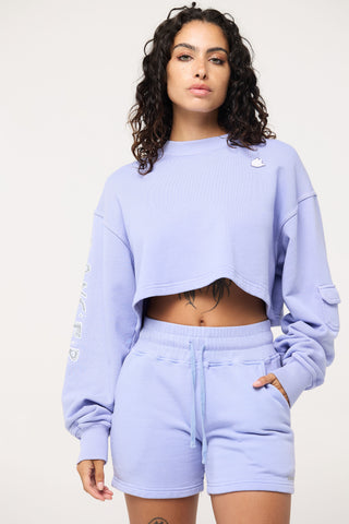 Cropped Pullover in Cancer Back Bone Society.