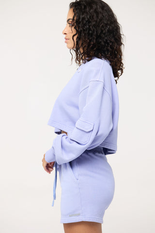 Cropped Pullover in Cancer Back Bone Society.