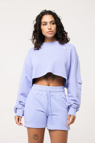 Cropped Pullover in Libra Back Bone Society.