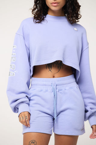Cropped Pullover in Libra Back Bone Society.