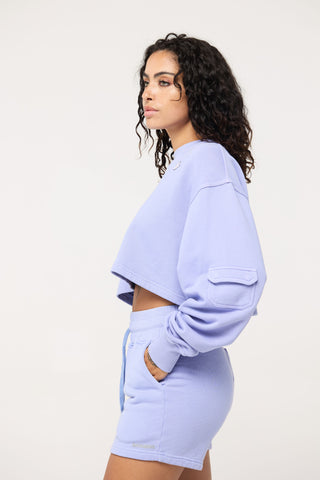 Cropped Pullover in Sagittarius Back Bone Society.