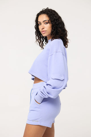 Cropped Pullover in Scorpio Back Bone Society.