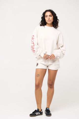 Crewneck Pullover in Sagittarius Back Bone Society.