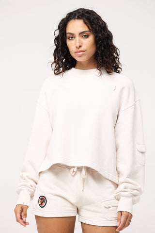 Crewneck Pullover in Sagittarius Back Bone Society.