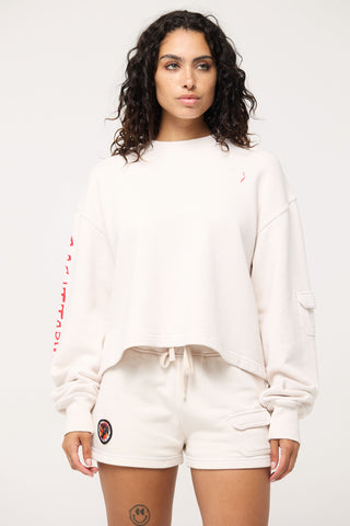 Crewneck Pullover in Sagittarius Back Bone Society.