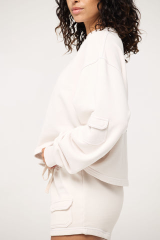 Crewneck Pullover in Sagittarius Back Bone Society.