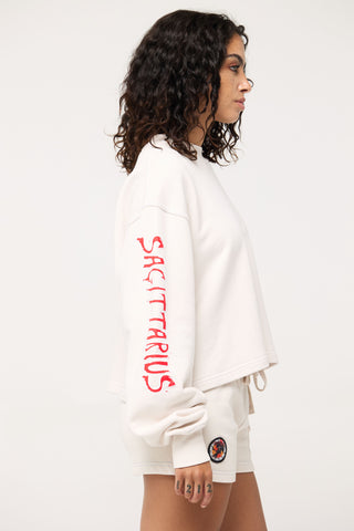 Crewneck Pullover in Sagittarius Back Bone Society.