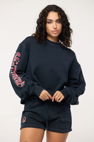 Crewneck Pullover in Sagittarius Back Bone Society.