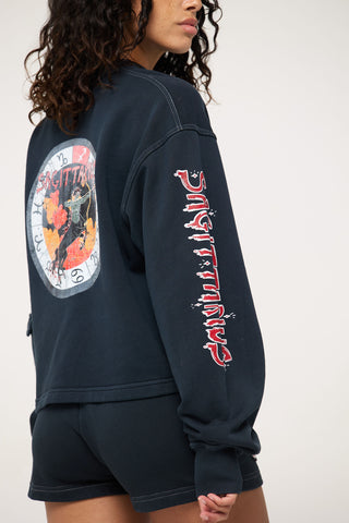 Crewneck Pullover in Sagittarius Back Bone Society.