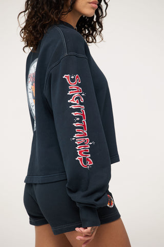 Crewneck Pullover in Sagittarius Back Bone Society.