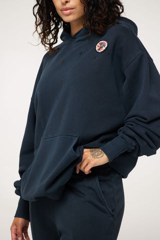 Baggy Hoodie in Sagittarius Back Bone Society.