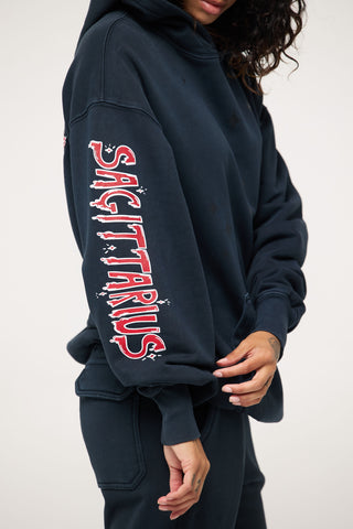 Baggy Hoodie in Sagittarius Back Bone Society.