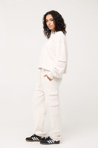 Cargo Sweatpants in Leo Back Bone Society.
