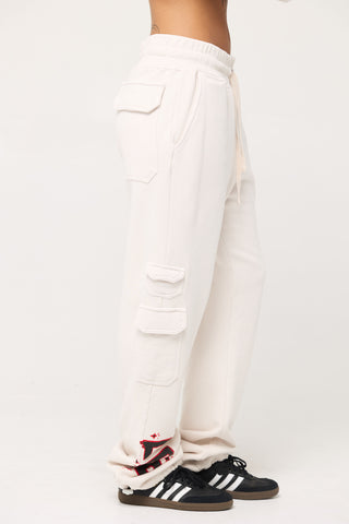 Cargo Sweatpants in Leo Back Bone Society.