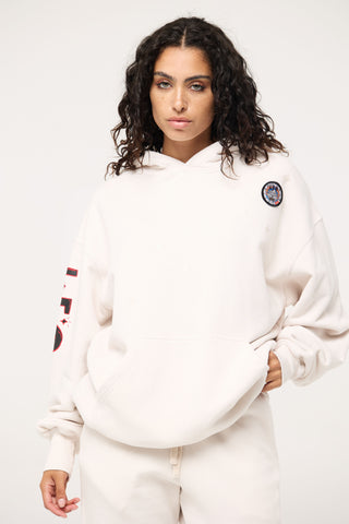 Baggy Hoodie in Leo Back Bone Society.