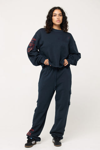 Cargo Sweatpants in Leo Back Bone Society.