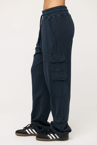 Cargo Sweatpants in Leo Back Bone Society.