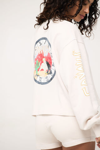 Crewneck Pullover in Taurus Back Bone Society.