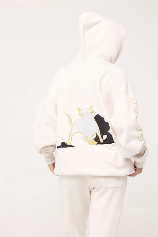 Baggy Hoodie in Taurus Back Bone Society.
