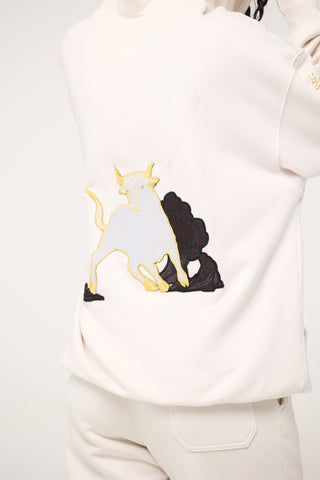 Baggy Hoodie in Taurus Back Bone Society.