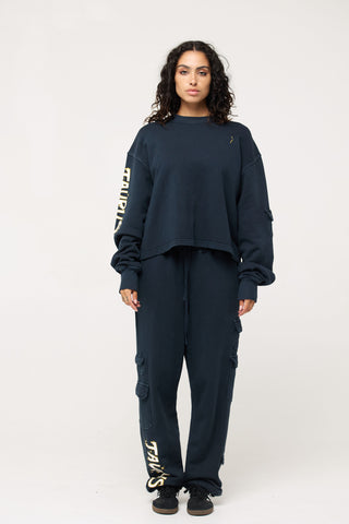 Cargo Sweatpants in Taurus Back Bone Society.