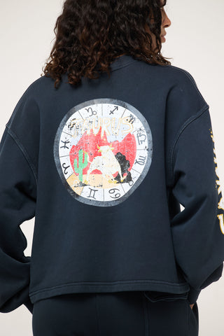 Crewneck Pullover in Taurus Back Bone Society.