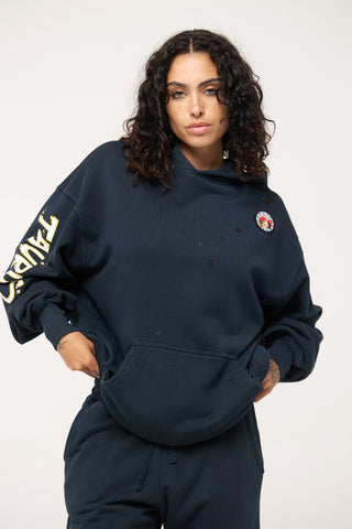 Baggy Hoodie in Taurus Back Bone Society.