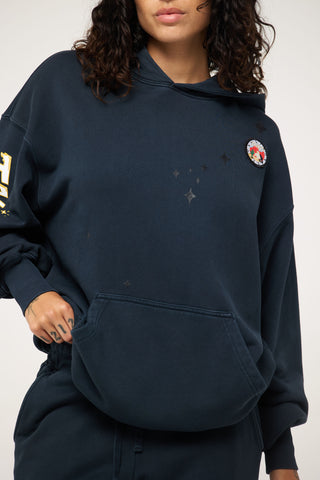 Baggy Hoodie in Taurus Back Bone Society.