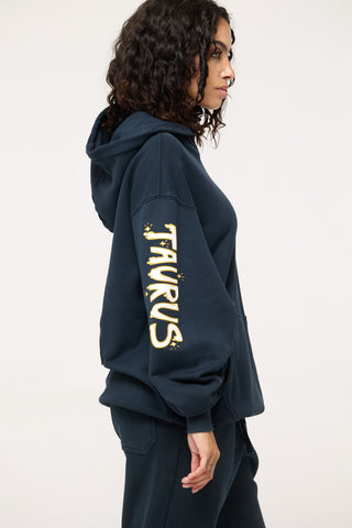 Baggy Hoodie in Taurus Back Bone Society.