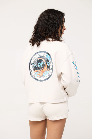 Crewneck Pullover in Scorpio Back Bone Society.
