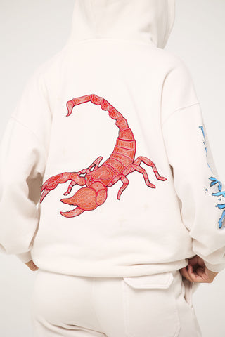 Baggy Hoodie in Scorpio Back Bone Society.