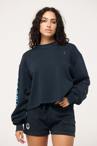 Crewneck Pullover in Scorpio Back Bone Society.