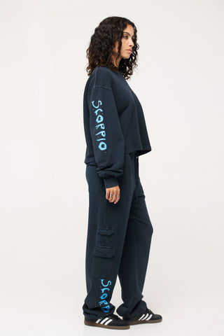 Cargo Sweatpants in Scorpio Back Bone Society.