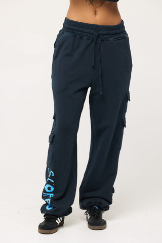 Cargo Sweatpants in Scorpio Back Bone Society.