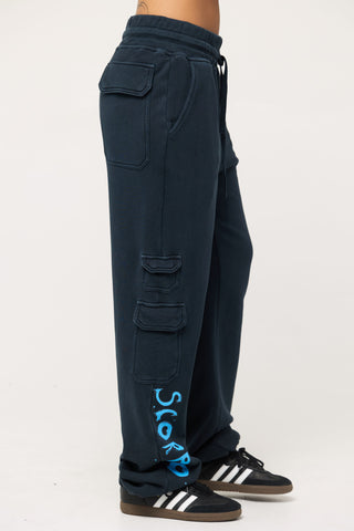 Cargo Sweatpants in Scorpio Back Bone Society.